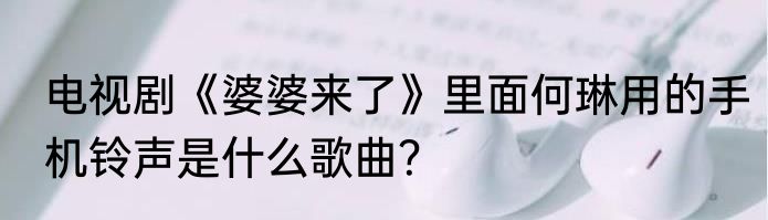 电视剧《婆婆来了》里面何琳用的手机铃声是什么歌曲？