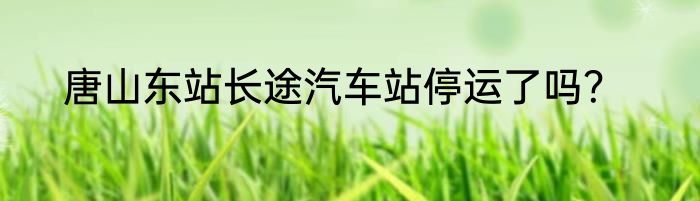 唐山东站长途汽车站停运了吗？