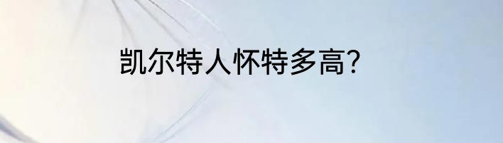 凯尔特人怀特多高？