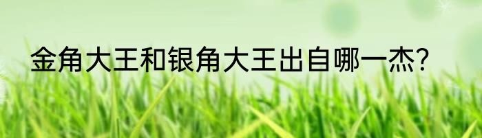 金角大王和银角大王出自哪一杰？