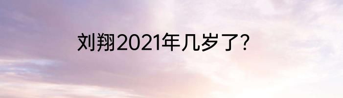 刘翔2021年几岁了？