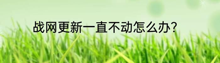 战网更新一直不动怎么办？