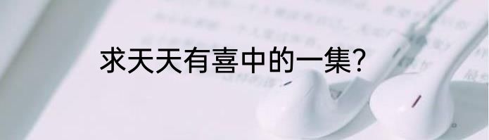 求天天有喜中的一集？