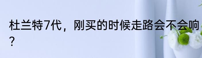 杜兰特7代，刚买的时候走路会不会响？