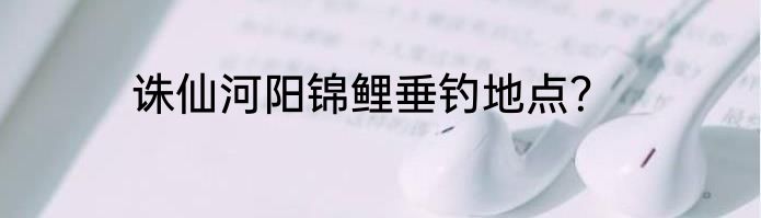 诛仙河阳锦鲤垂钓地点？