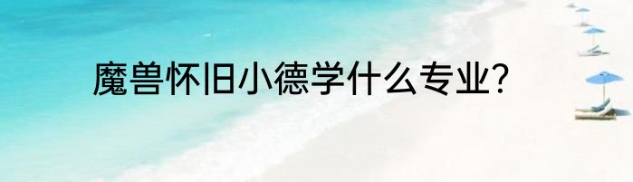 魔兽怀旧小德学什么专业？