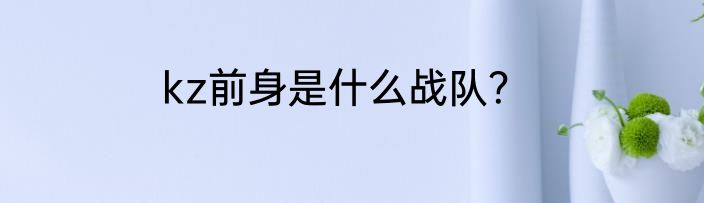 kz前身是什么战队？