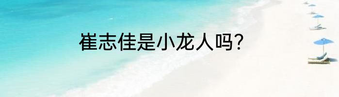 崔志佳是小龙人吗？