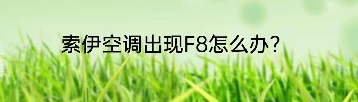 索伊空调出现F8怎么办？