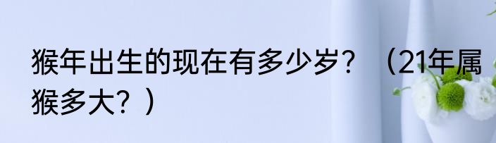 猴年出生的现在有多少岁？（21年属猴多大？）
