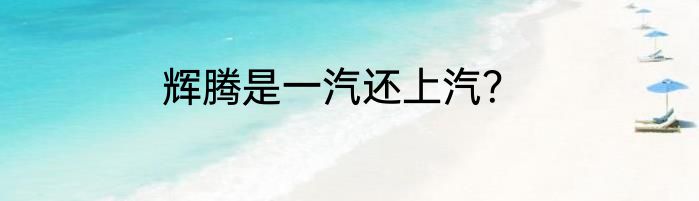 辉腾是一汽还上汽？