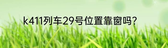 k411列车29号位置靠窗吗？