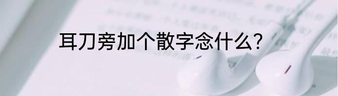 耳刀旁加个散字念什么？