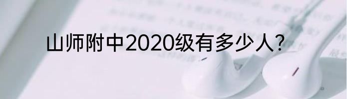 山师附中2020级有多少人？