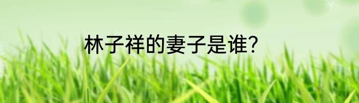 林子祥的妻子是谁？