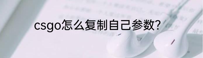 csgo怎么复制自己参数？
