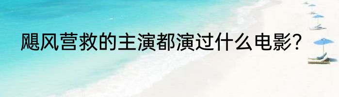 飓风营救的主演都演过什么电影？