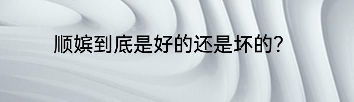 顺嫔到底是好的还是坏的？