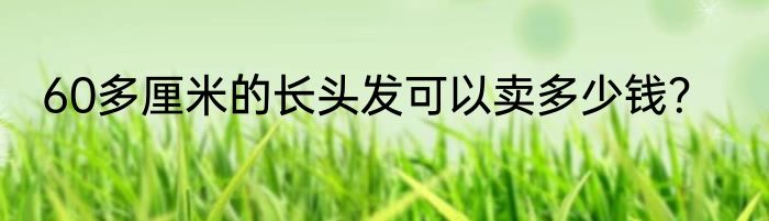 60多厘米的长头发可以卖多少钱？