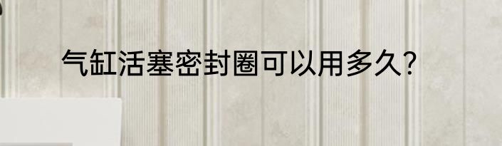 气缸活塞密封圈可以用多久？