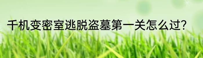 千机变密室逃脱盗墓第一关怎么过？