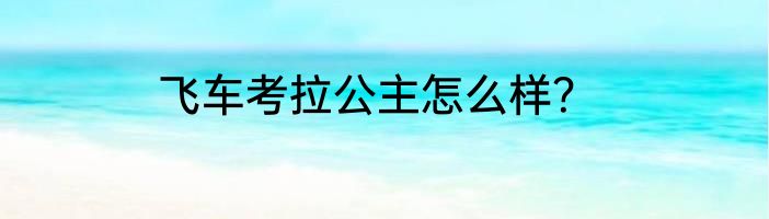 飞车考拉公主怎么样？