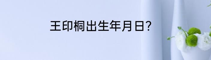 王印桐出生年月日？