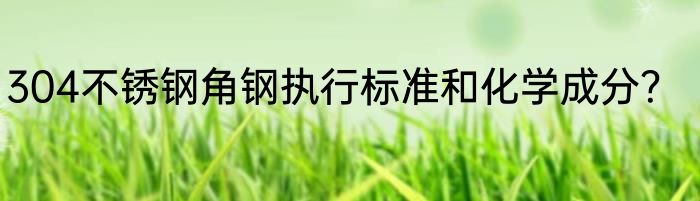 304不锈钢角钢执行标准和化学成分？