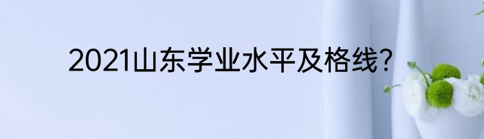 2021山东学业水平及格线？