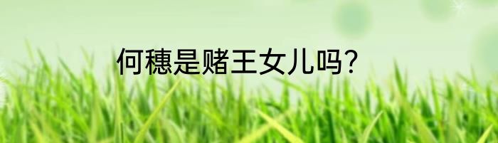 何穗是赌王女儿吗？