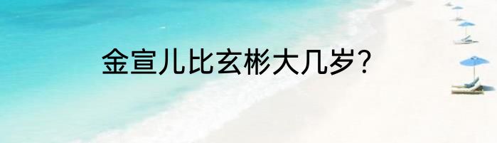 金宣儿比玄彬大几岁？