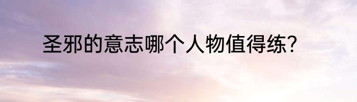 圣邪的意志哪个人物值得练？