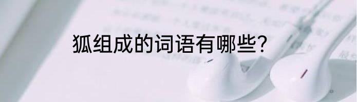 狐组成的词语有哪些？