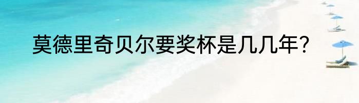 莫德里奇贝尔要奖杯是几几年？