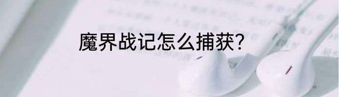 魔界战记怎么捕获？