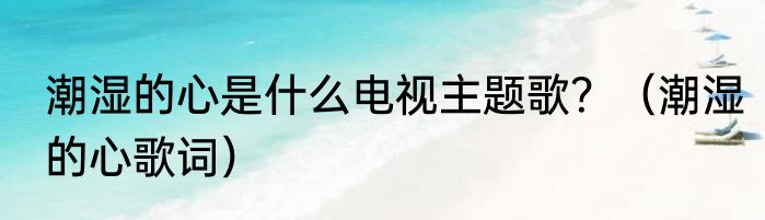 潮湿的心是什么电视主题歌？（潮湿的心歌词）