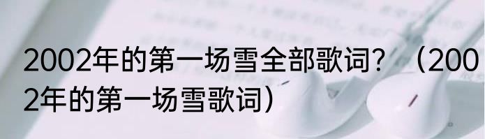 2002年的第一场雪全部歌词？（2002年的第一场雪歌词）