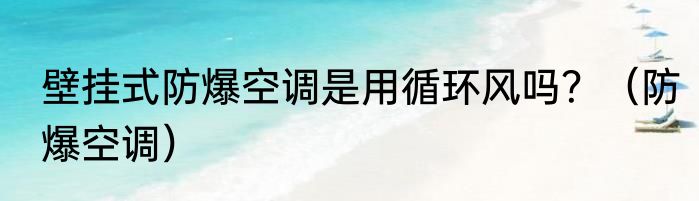 壁挂式防爆空调是用循环风吗？（防爆空调）