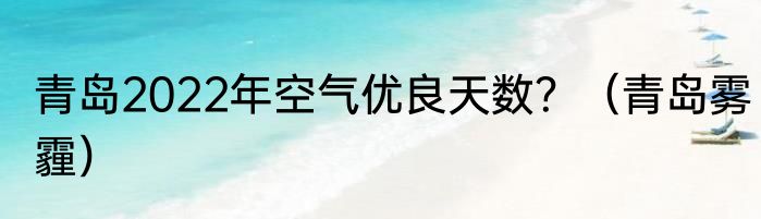 青岛2022年空气优良天数？（青岛雾霾）