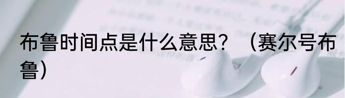 布鲁时间点是什么意思？（赛尔号布鲁）