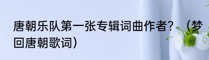 唐朝乐队第一张专辑词曲作者？（梦回唐朝歌词）