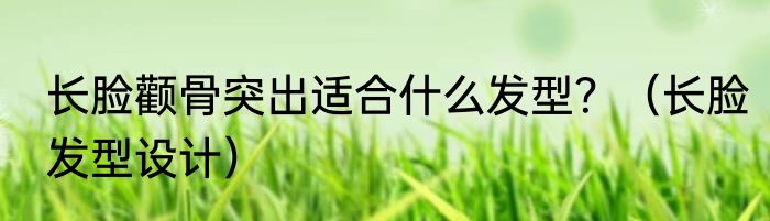 长脸颧骨突出适合什么发型？（长脸发型设计）