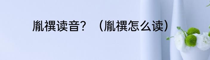 胤禩读音？（胤禩怎么读）