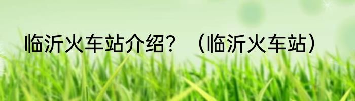 临沂火车站介绍？（临沂火车站）