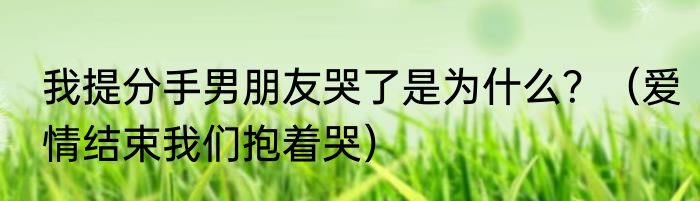 我提分手男朋友哭了是为什么？（爱情结束我们抱着哭）