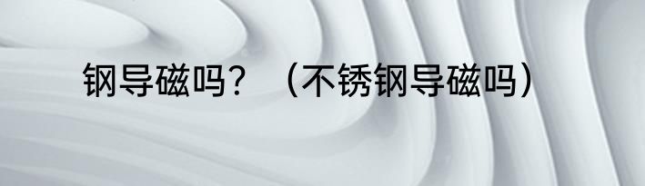 钢导磁吗？（不锈钢导磁吗）