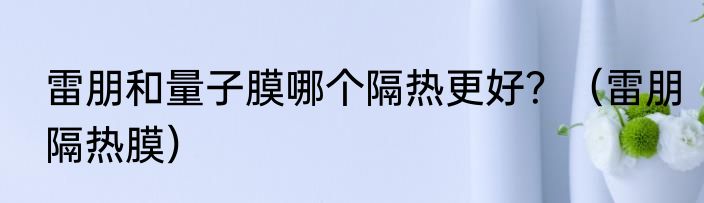 雷朋和量子膜哪个隔热更好？（雷朋隔热膜）
