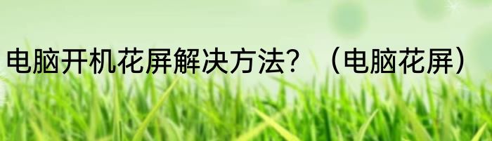 电脑开机花屏解决方法？（电脑花屏）