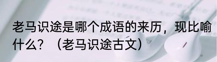 老马识途是哪个成语的来历，现比喻什么？（老马识途古文）