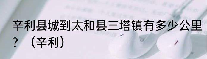 辛利县城到太和县三塔镇有多少公里？（辛利）